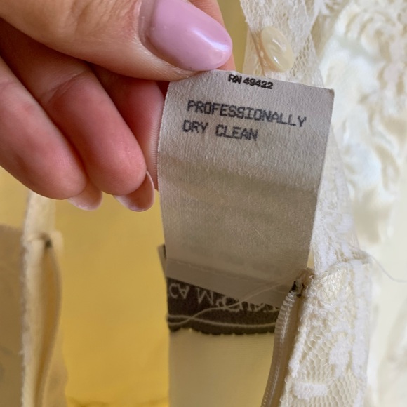 Vtg Jessica McClintock Victorian Edwardian Dress 8 Cottagecore Lace Wedding USA - Picture 15 of 16